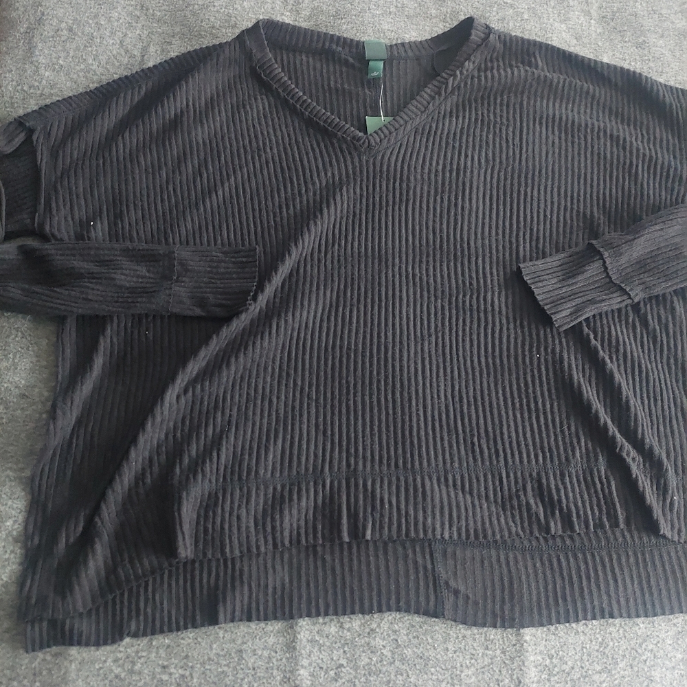 Nwt Wild‎ Fable v-neck tee black